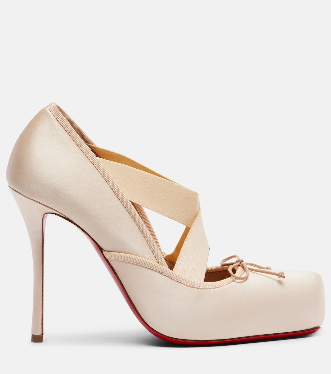 Christian Louboutin - حذاء كاسيستاسيتنا من الساتان بكعب عالٍ