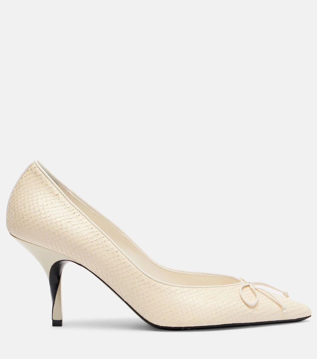 Jacquemus - Tourni snake-effect leather pumps