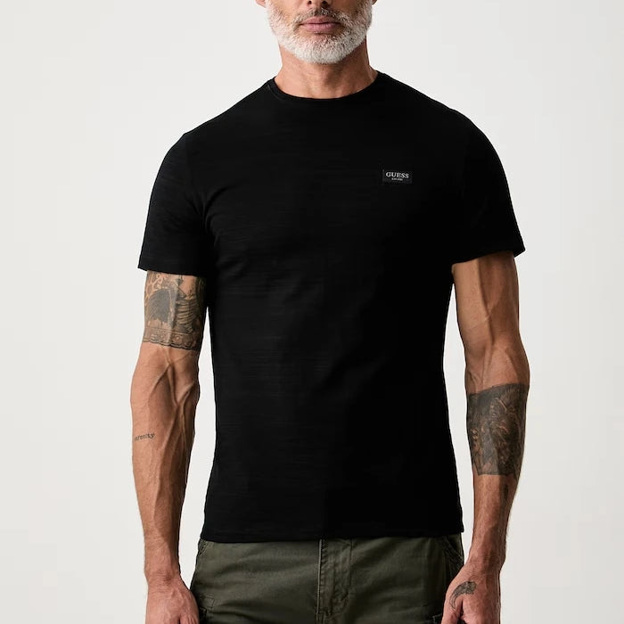 Guess pamuk ve elastanlı basic erkek tişört