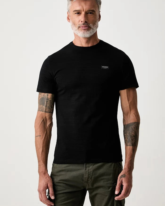 Guess pamuk ve elastanlı basic erkek tişört