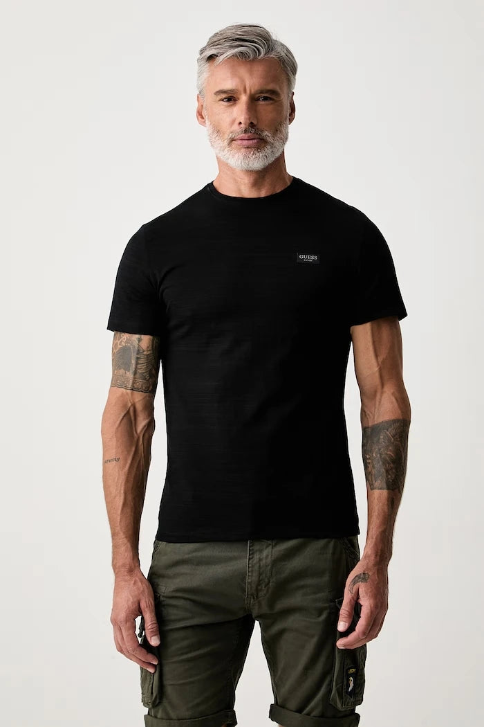 Guess pamuk ve elastanlı basic erkek tişört