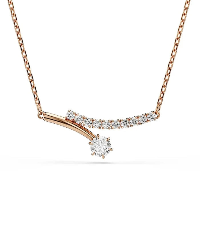 Swarovski kadın altın kaplama zirkon kolye MATRIX