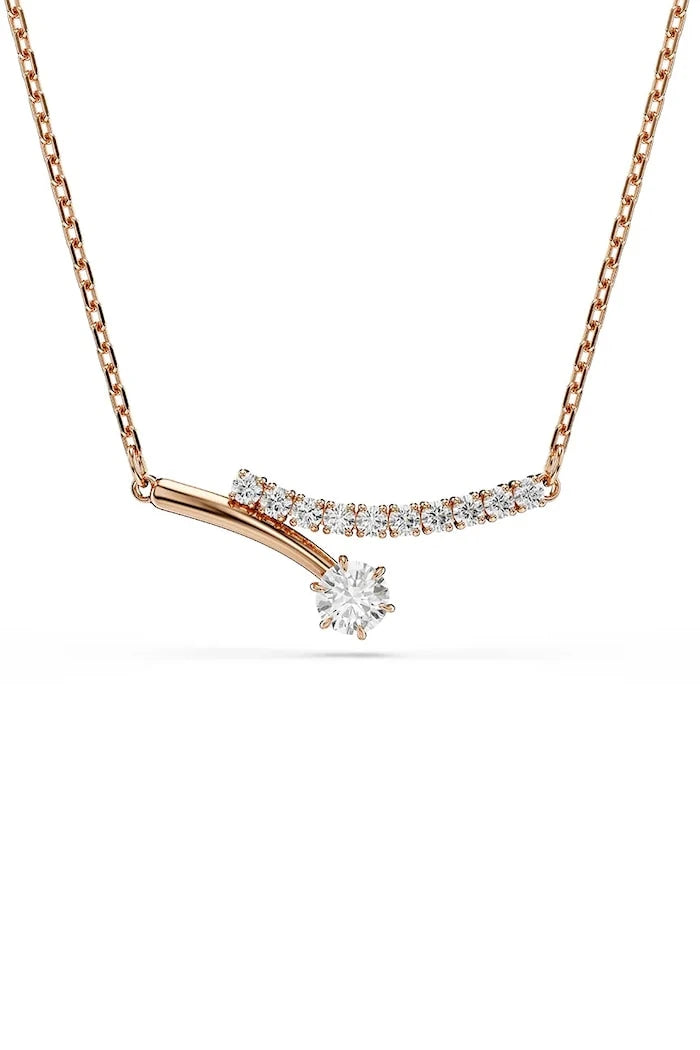 Swarovski kadın altın kaplama zirkon kolye MATRIX