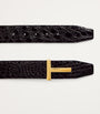 Leather Reversible T Icon Belt