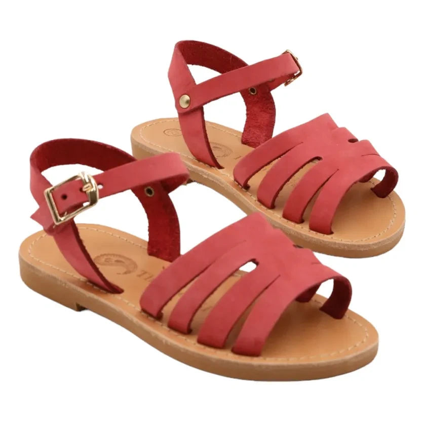 Théluto - Alienor sandals | Raspberry Red