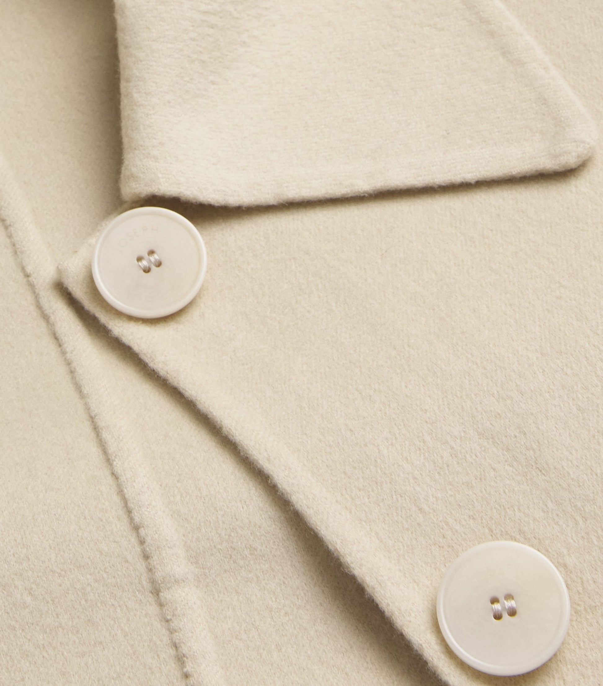 Beige Wool-Silk Rollet Jacket