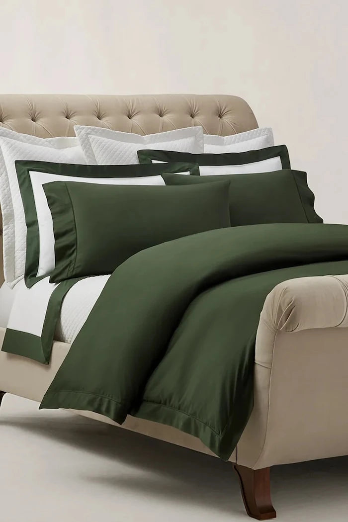 Ralph Lauren RL624 Koyu Yeşil 140 x 200 cm Pamuklu Nevresim Kılıfı