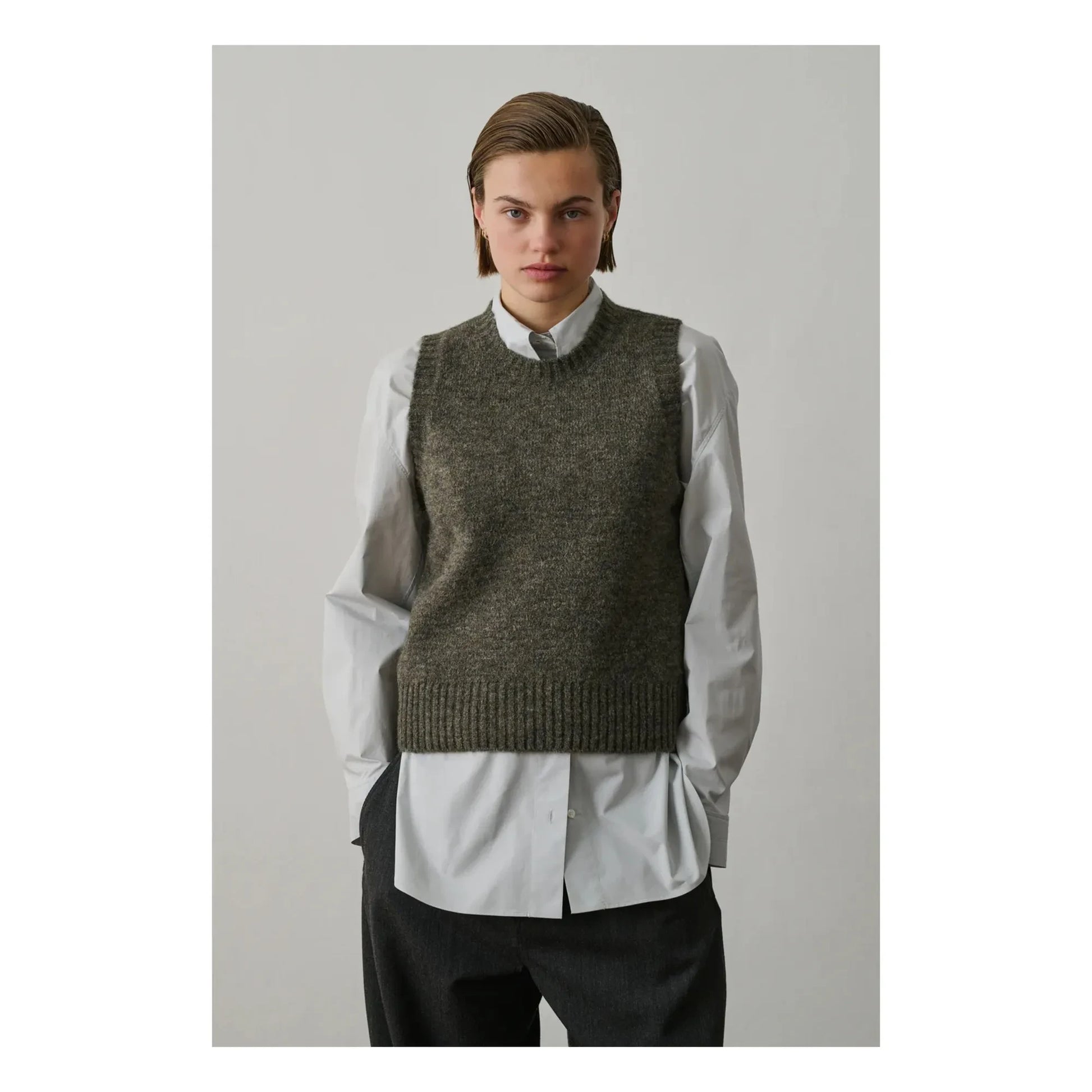 Soeur - Namaste Sleeveless Sweater | Heather grey