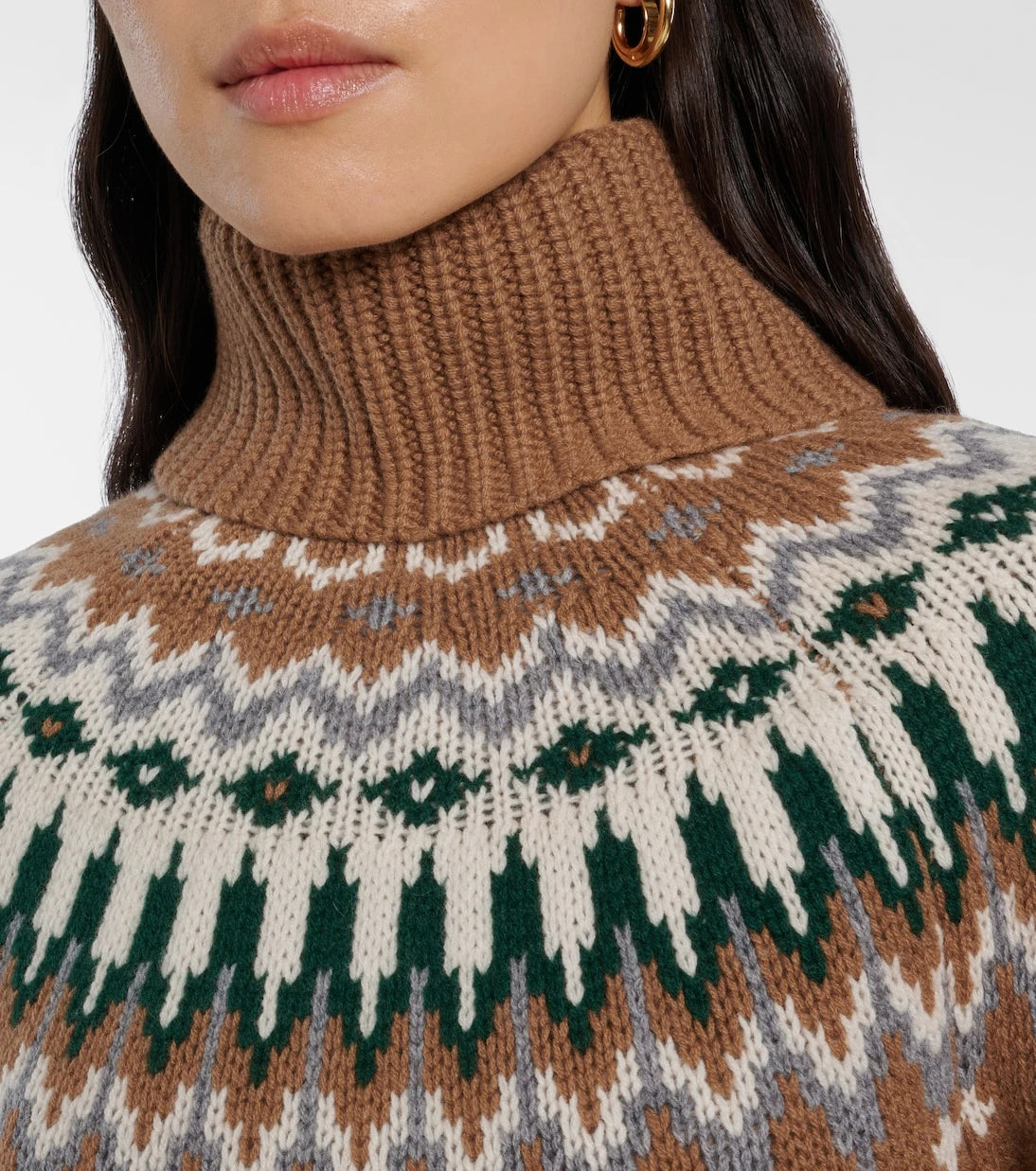 Bogner - Ingrid jacquard cashmere turtleneck sweater