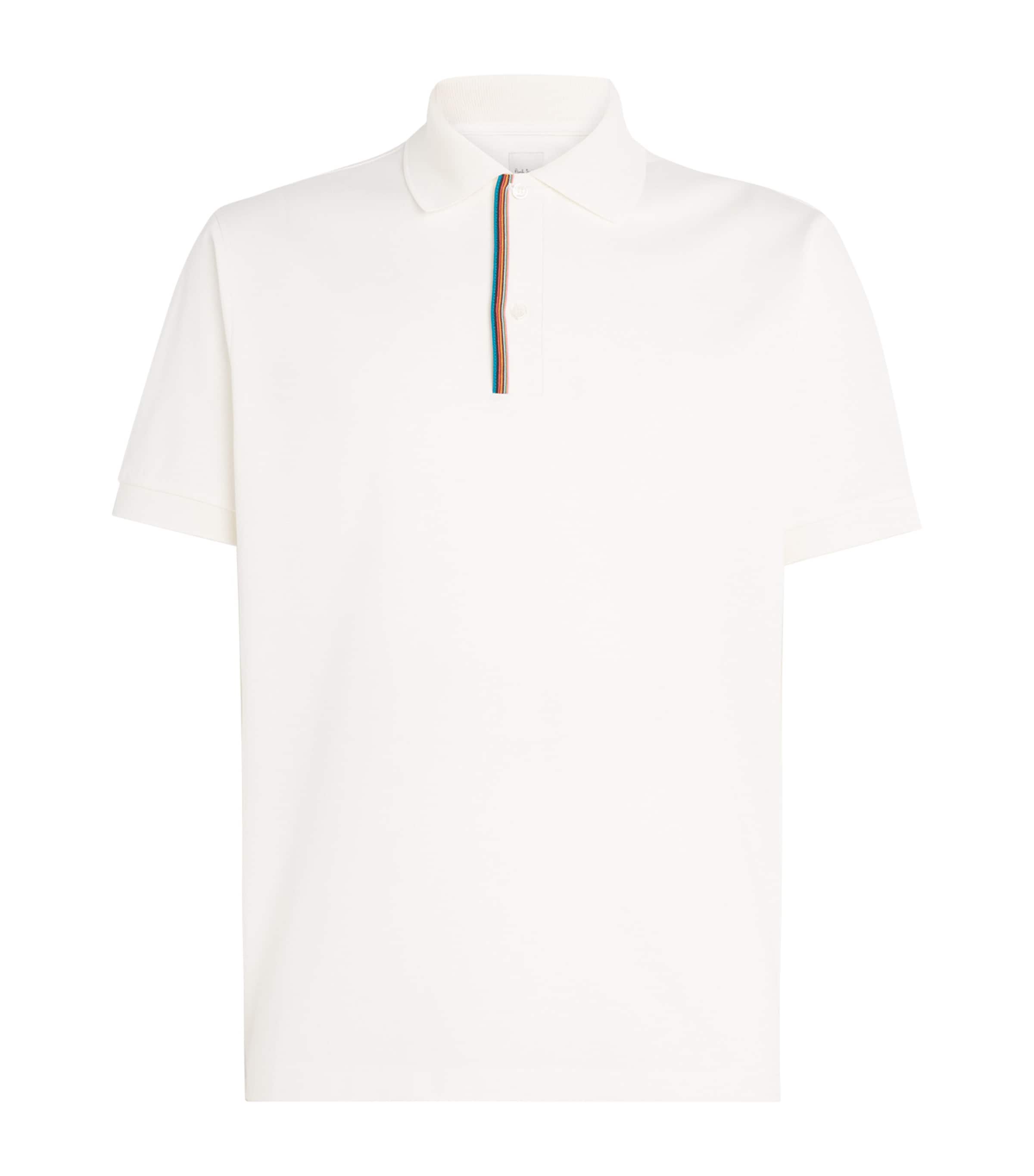 Cotton Signature Stripe Polo Shirt