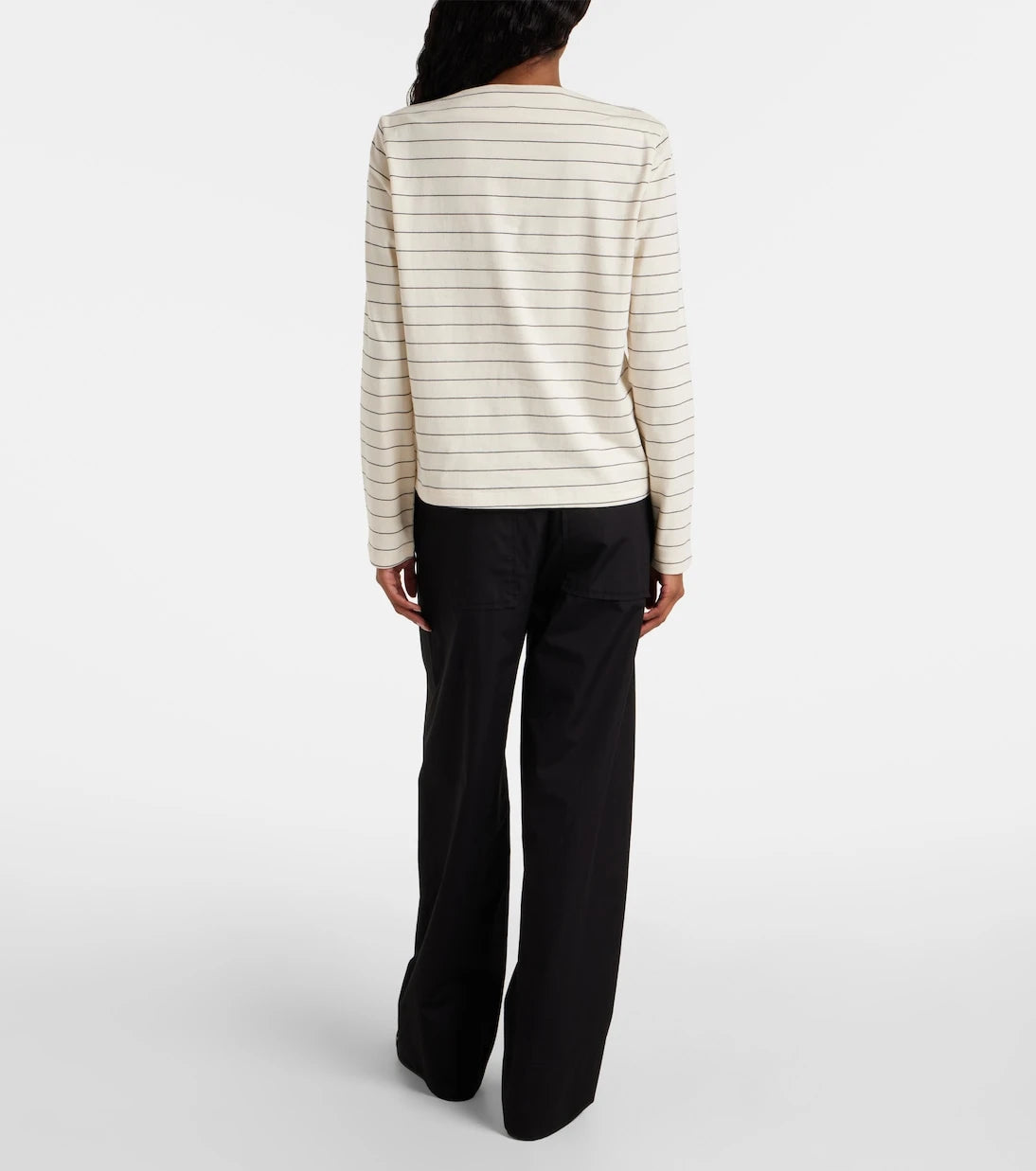 Leset - Margo striped cotton jersey T-shirt
