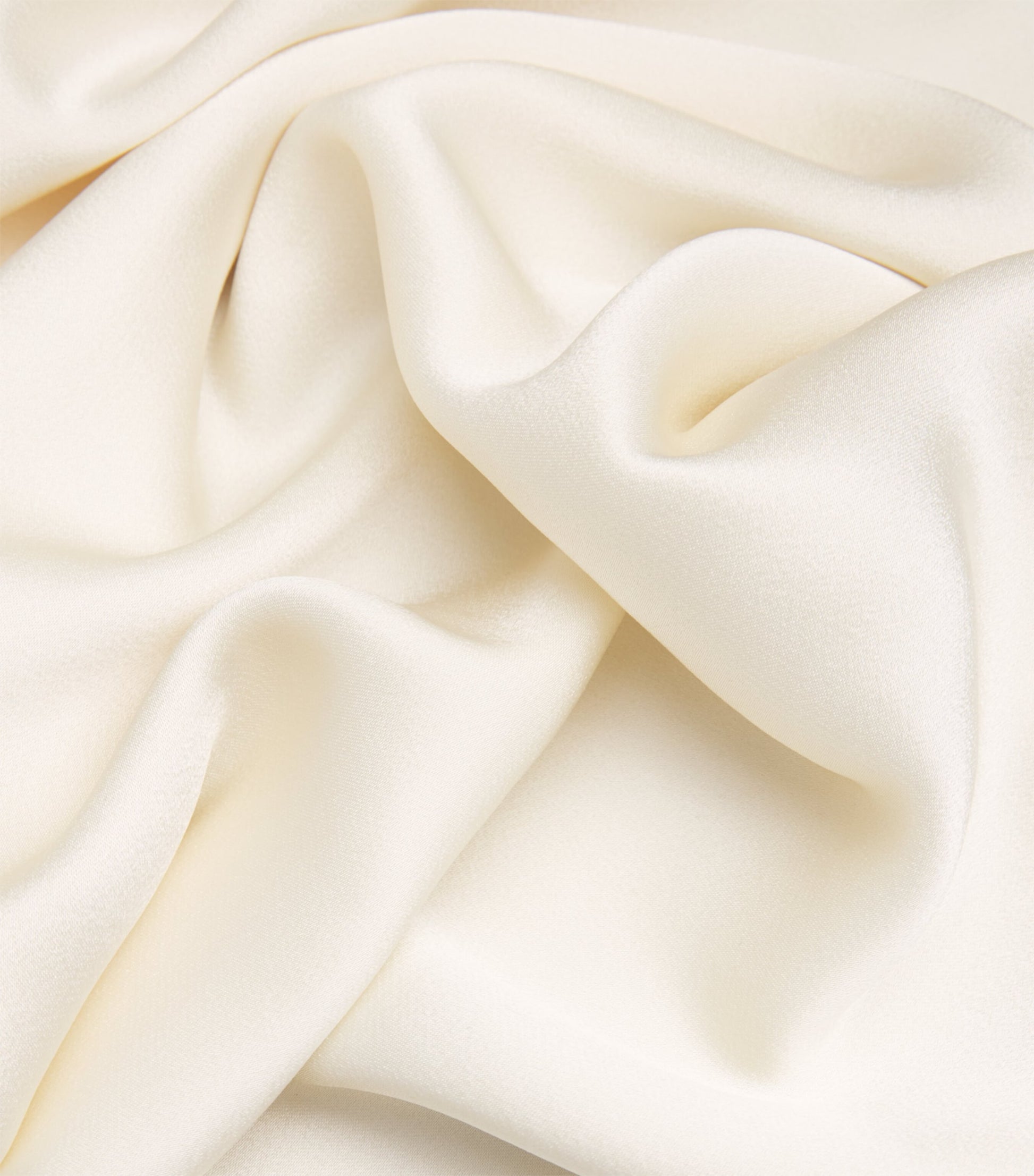 LAPOINTE Ivory Satin Midi Skirt