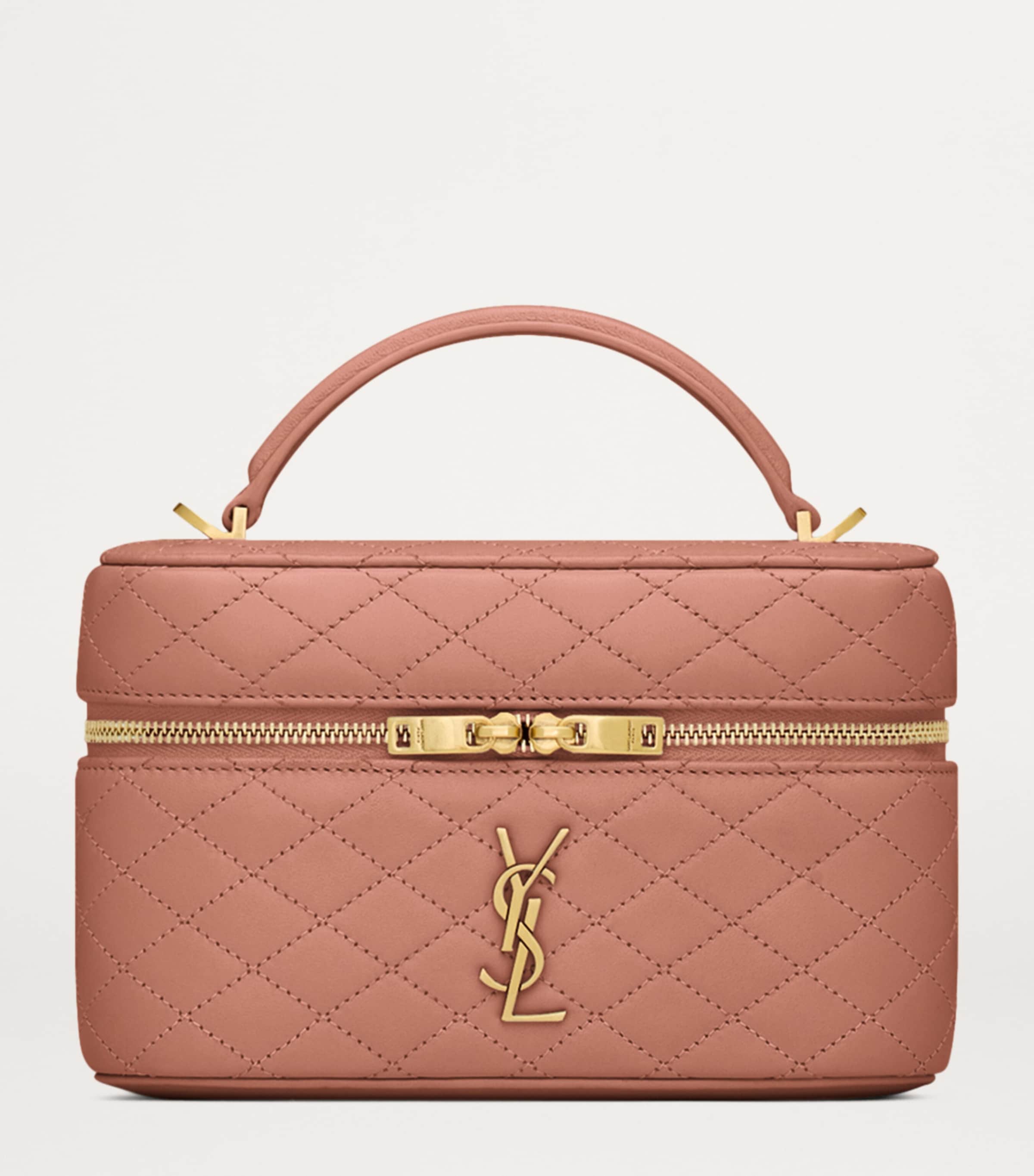 Saint Laurent Pink Lambskin Gaby Vanity Bag