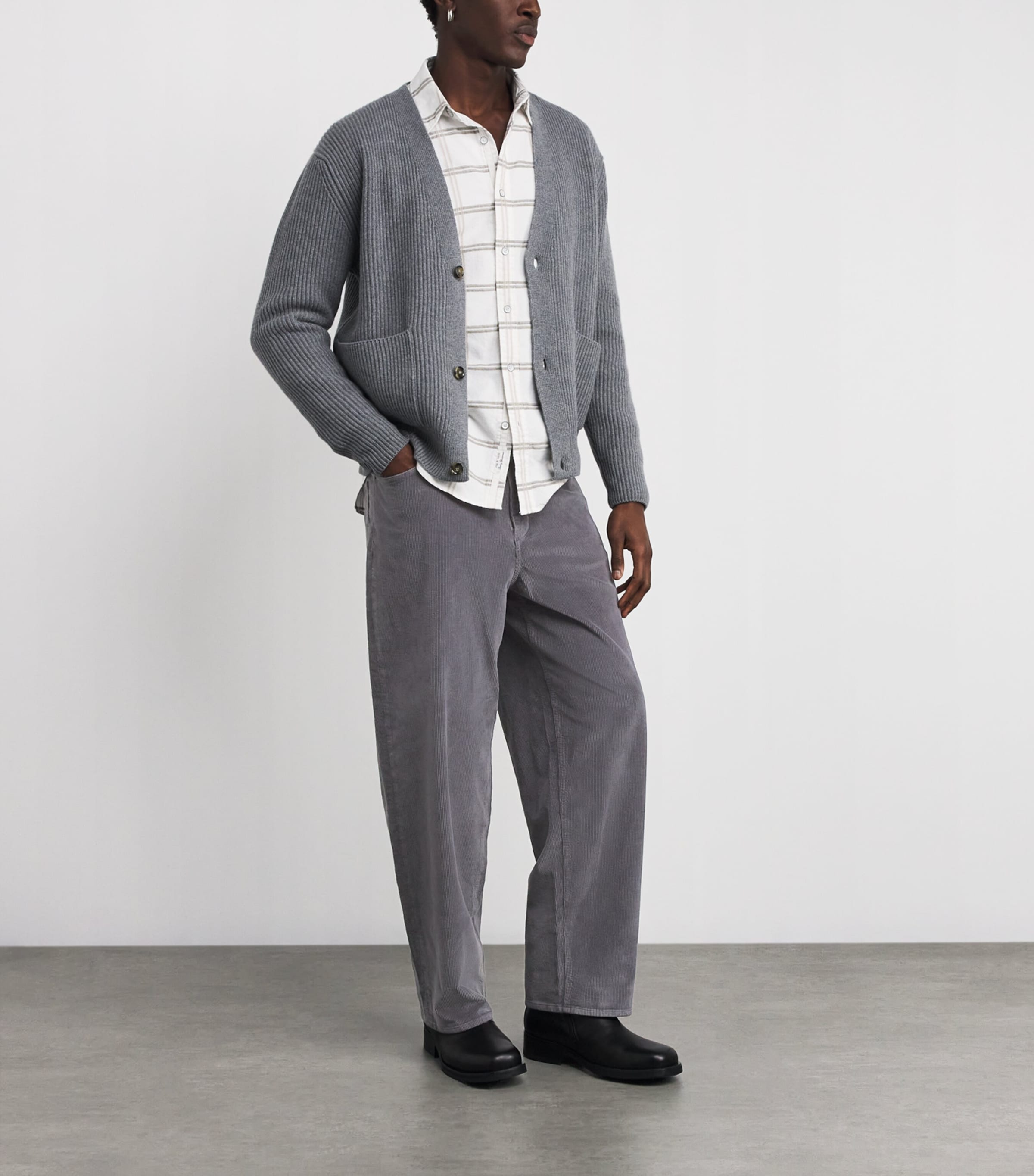 Cotton-Blend Corduroy rbBAGGY Trousers