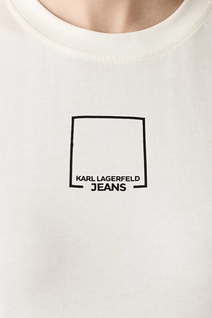 Karl Lagerfeld Jeans kadın pamuklu tişört