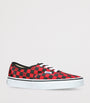 Valentino Garavani Red x Vans Canvas Checkerboard Sneakers