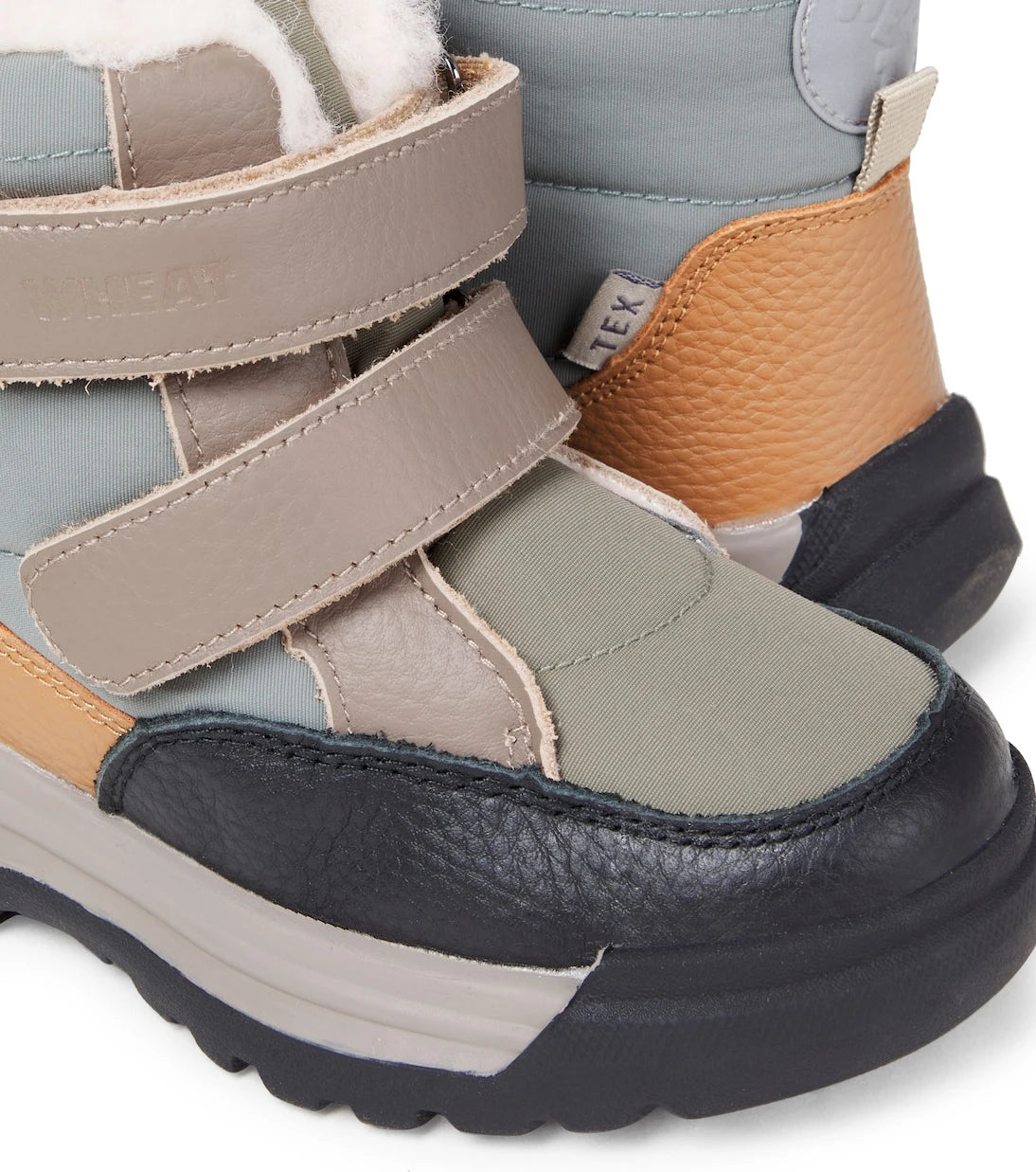 Wheat - Tex leather-trimmed boots