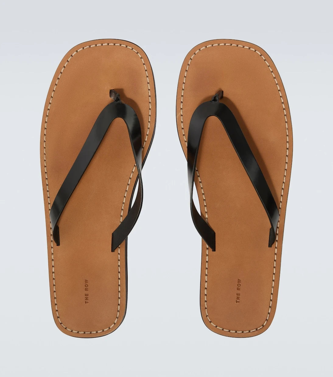 The Row - City leather thong sandals