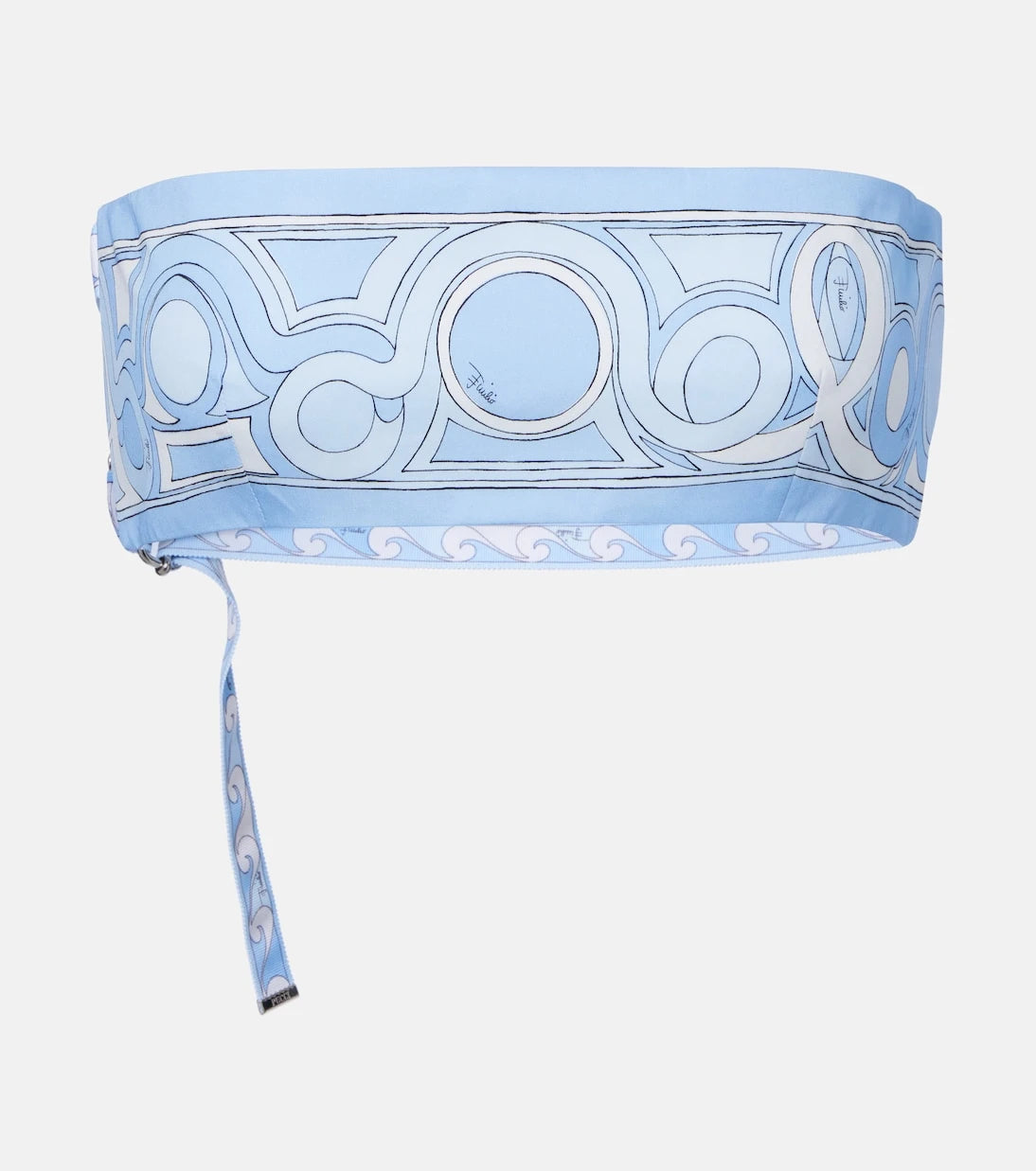 Pucci - Printed cotton toile bandeau top