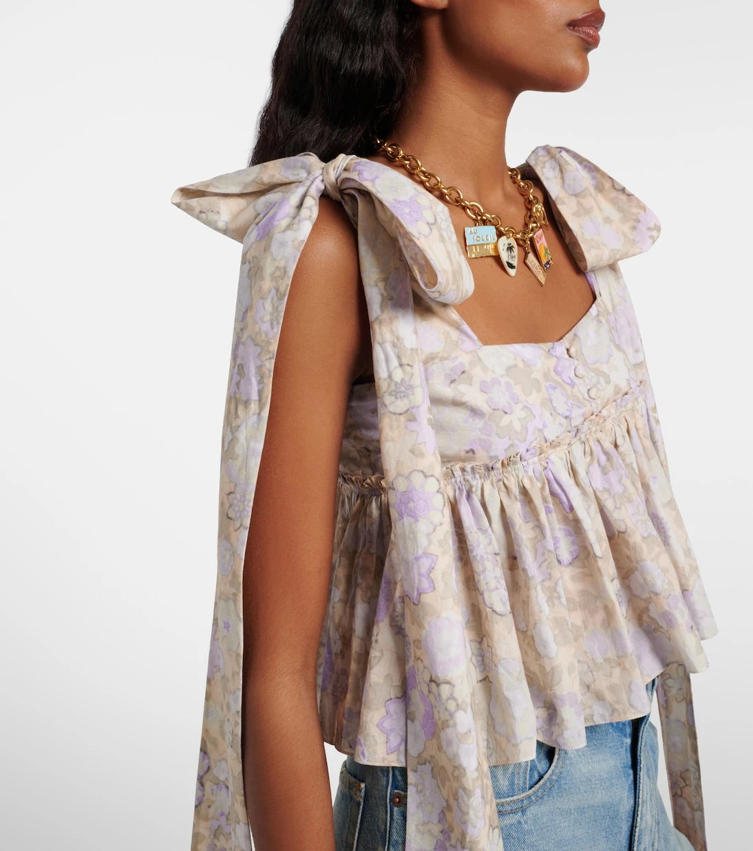 Chloé - Floral cotton top