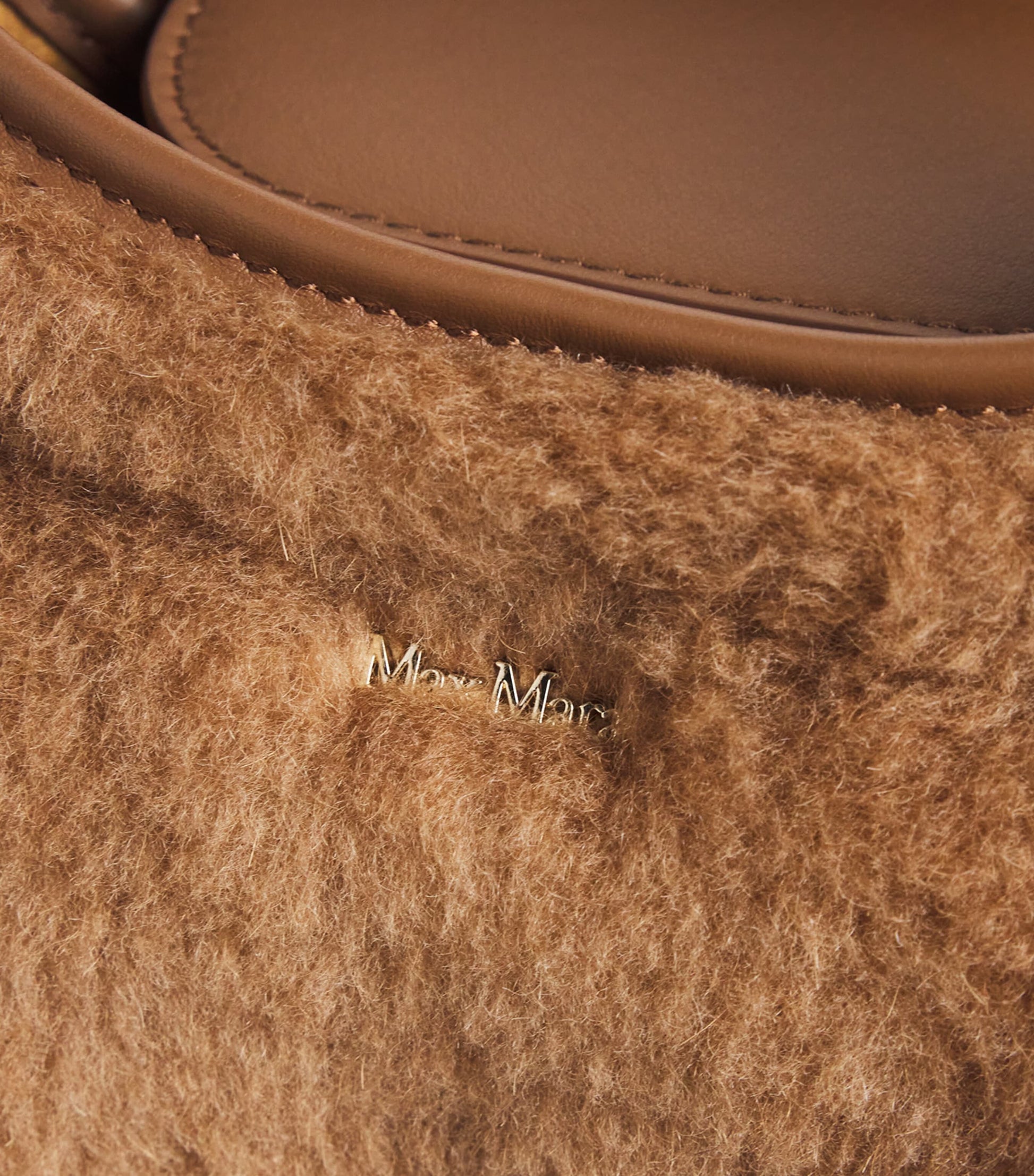 Max Mara Beige Small Teddy Marine Top-Handle Bag