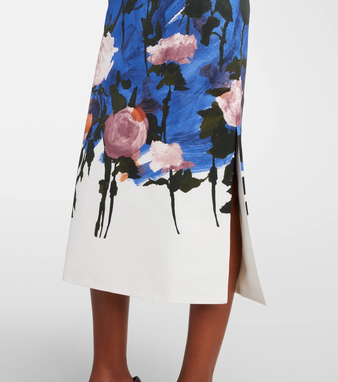 Erdem - Floral cotton-blend midi dress