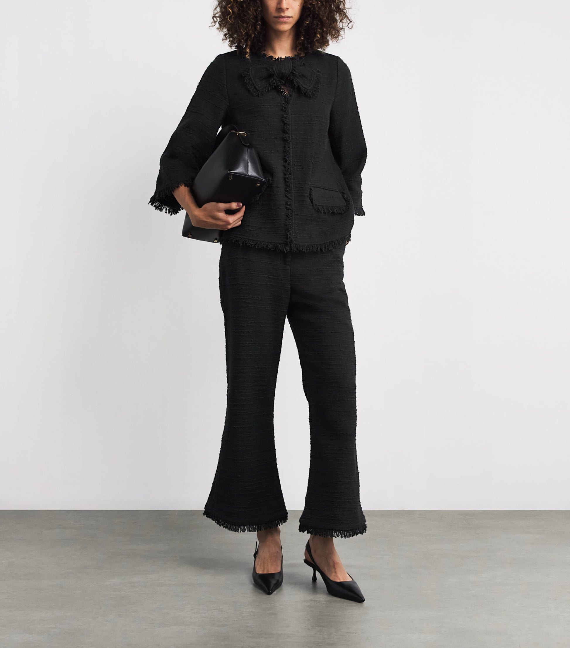 By Malene Birger Black Cotton-Blend Diana Blouse