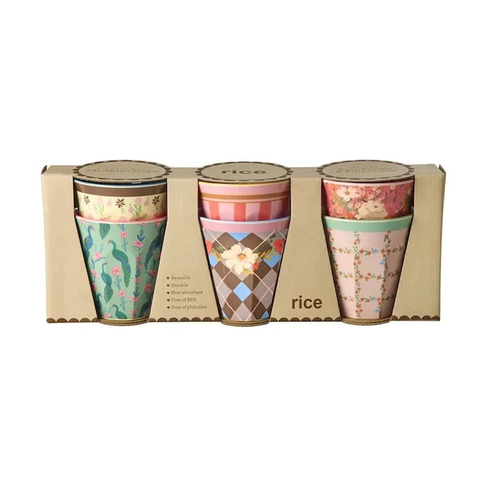 Rice 13 x 9 x 33 cm plastik seramik bardak seti