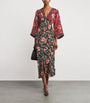 Rixo Black Silk Dahlia Maxi Dress