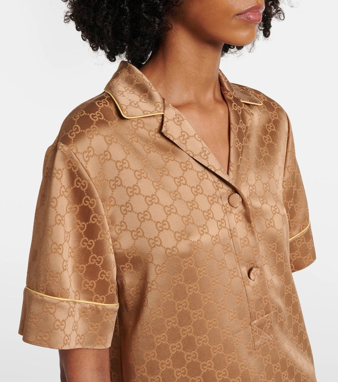 Gucci - GG satin blouse