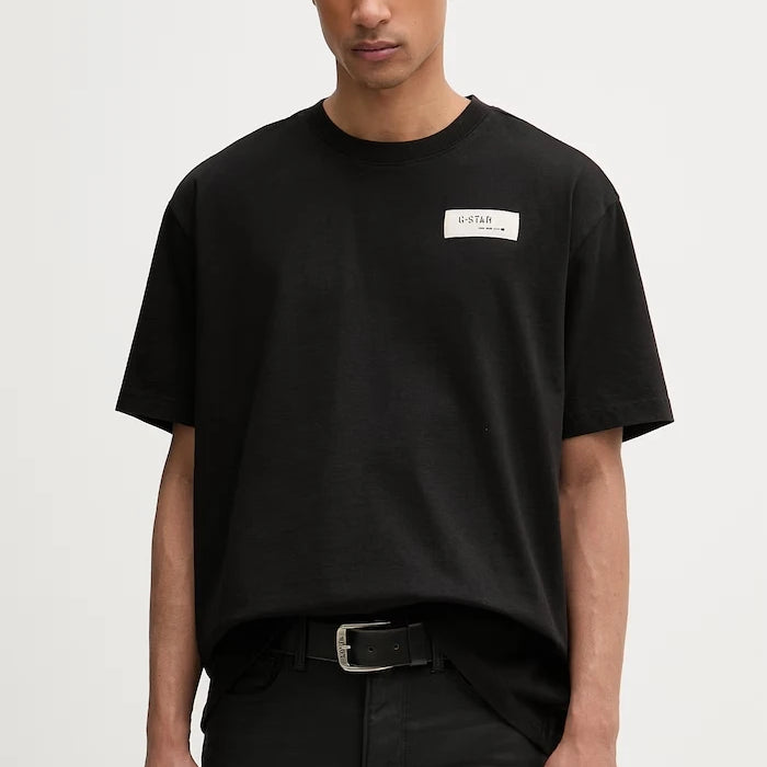 G-Star тениска мъжка памучна HB badge relaxed