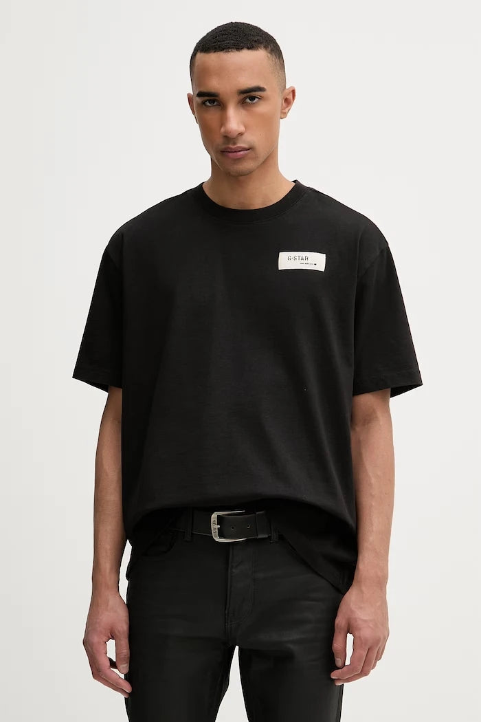 G-Star тениска мъжка памучна HB badge relaxed