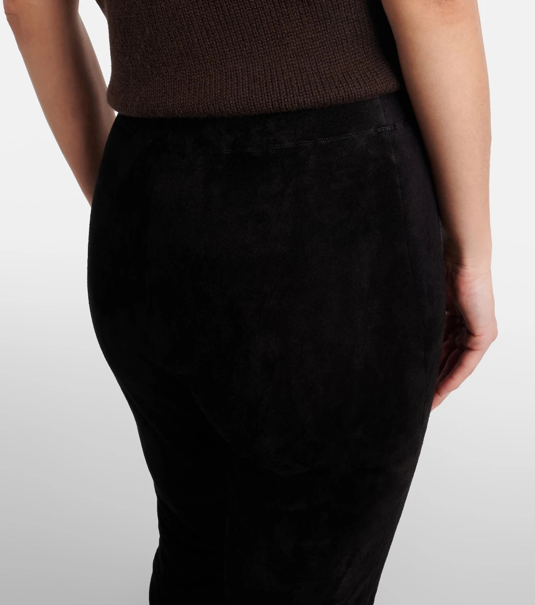 Stouls - Carolyn mid-rise suede leggings