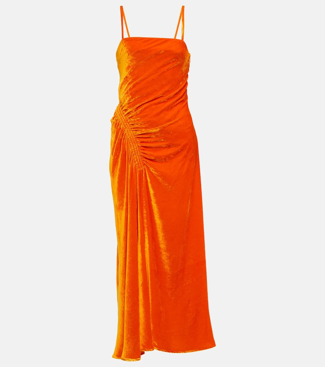 Proenza Schouler - Ruched velvet midi dress