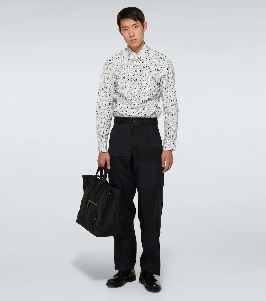 قميص Comme des Garçons - قميص بأكمام طويلة بطبعة Kaws