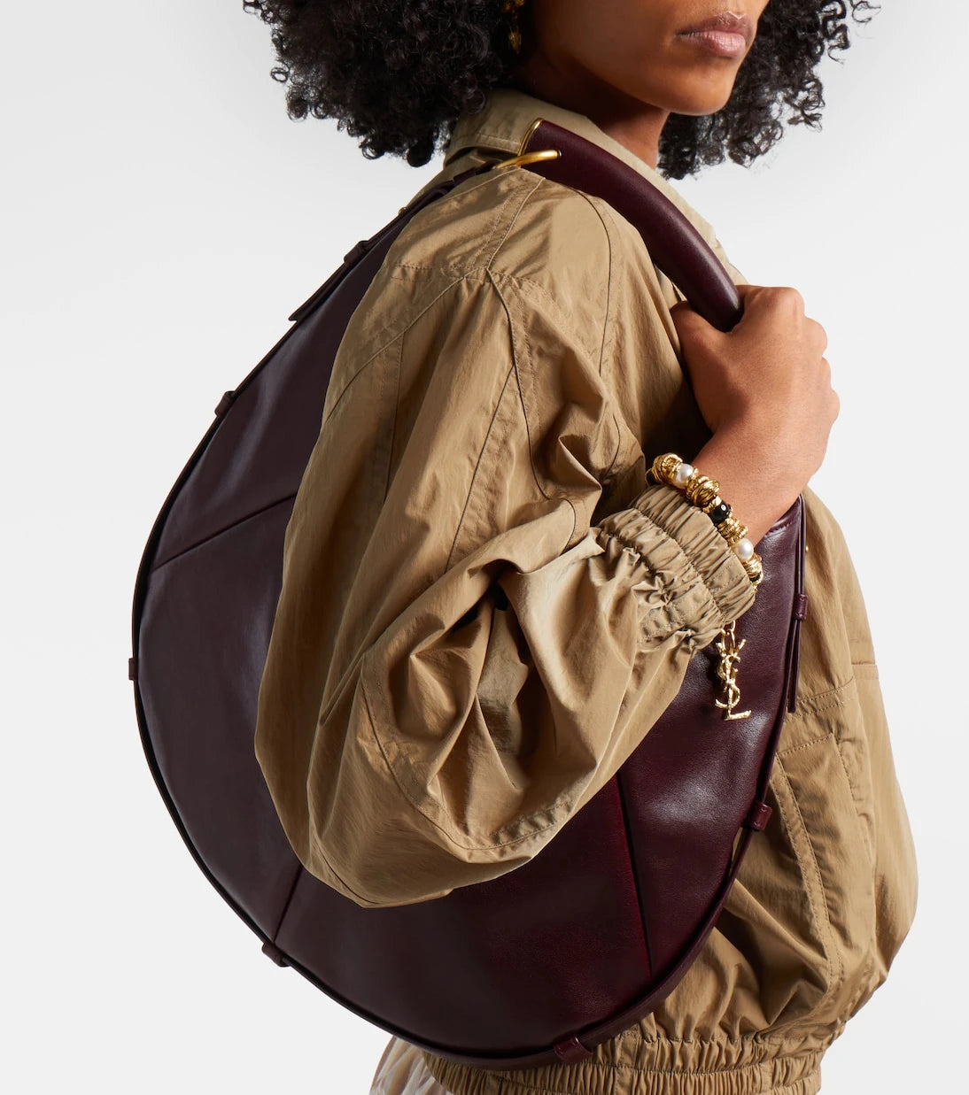 Saint Laurent - Mombasa Medium leather shoulder bag