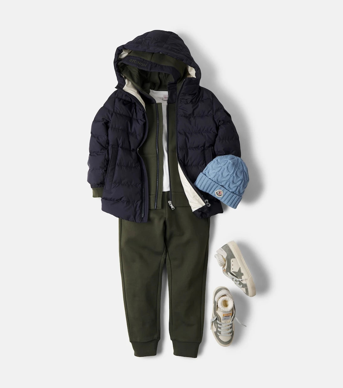 Moncler Enfant - Brannock hooded quilted down jacket