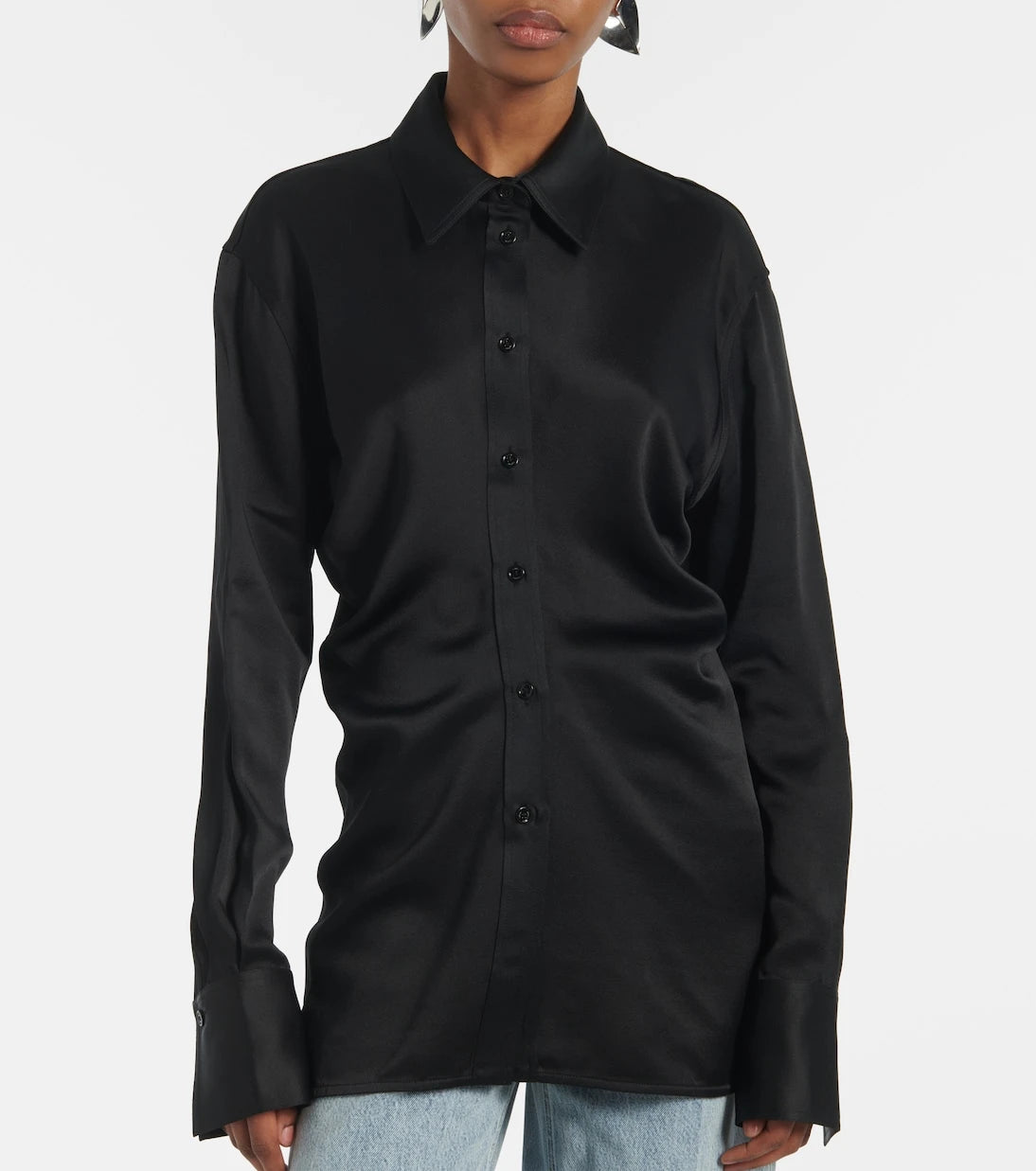 Toteme - Slouch satin shirt