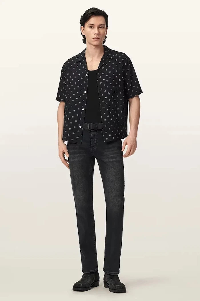 Риза с лен AllSaints UPTON