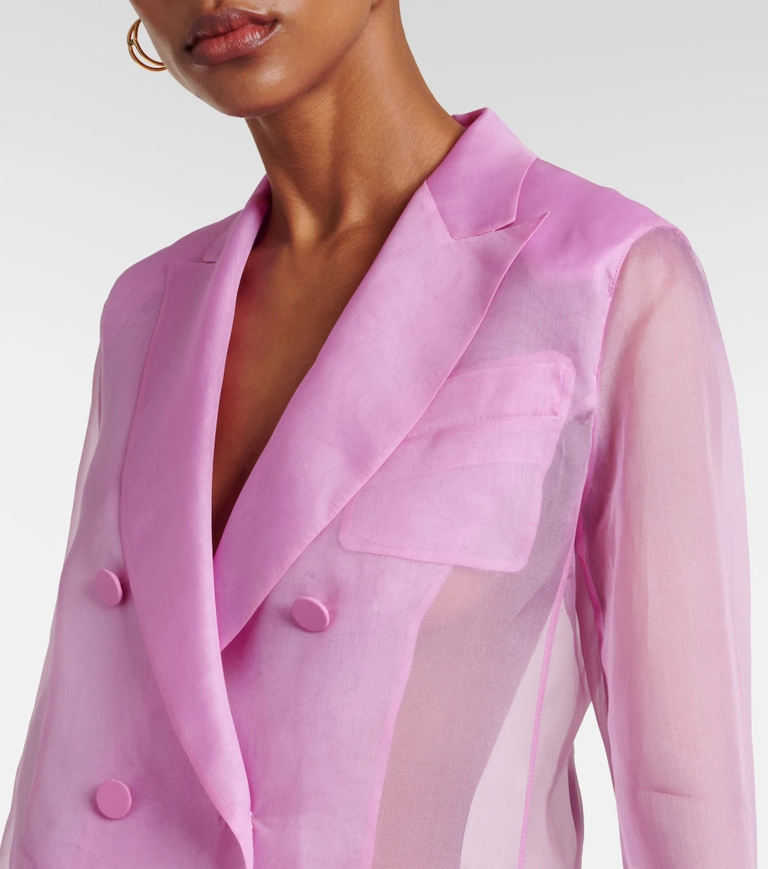 Max Mara - Negrar silk organza blazer