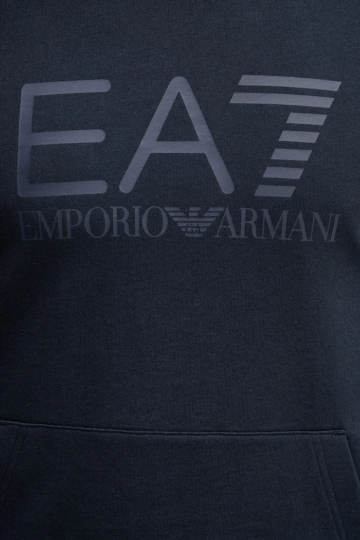 EA7 Emporio Armani erkek pamuklu kapüşonlu sweatshirt