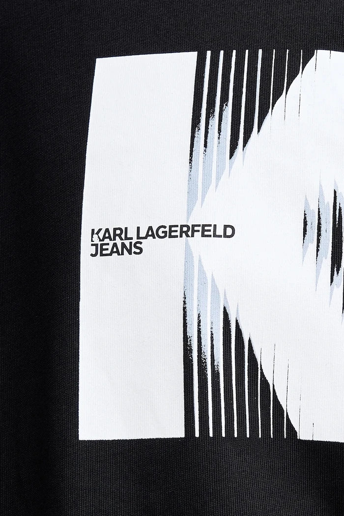 Pamuklu Tişört Karl Lagerfeld Jeans