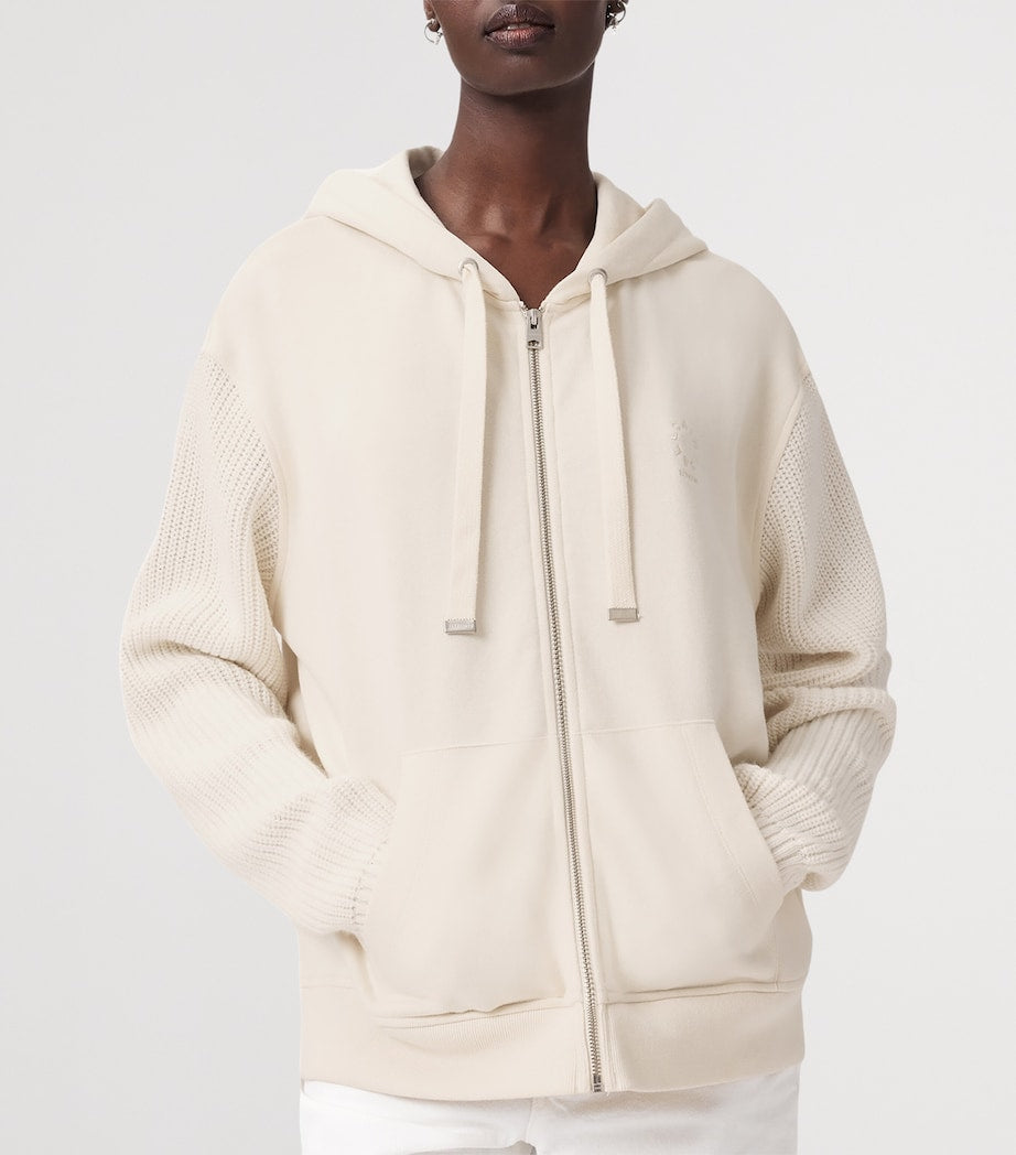 White Amphie Knit Hoodie