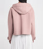 Weekend Max Mara Pink Wool-Blend Hooded Jacket