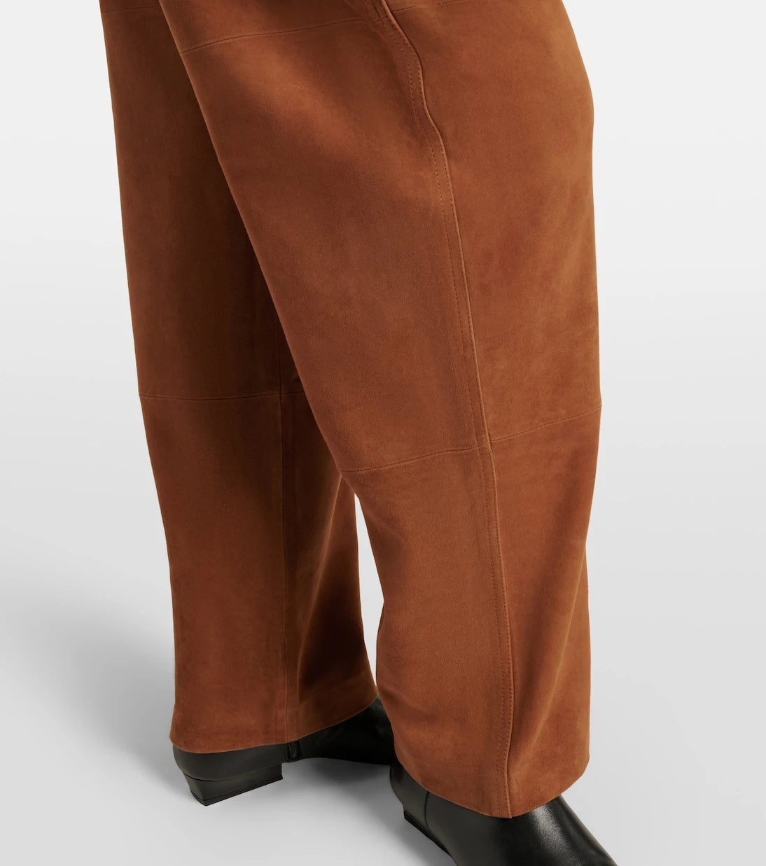 Róhe - Suede barrel-leg pants