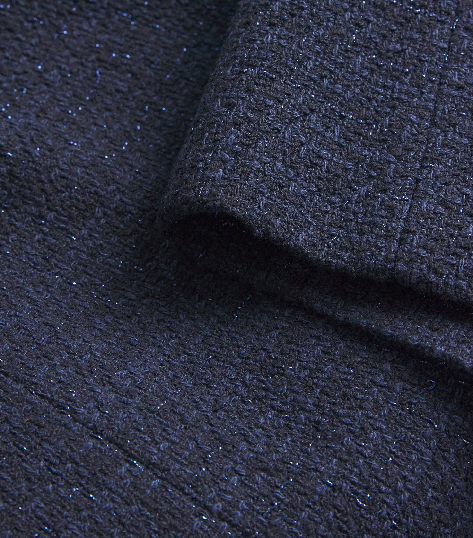 Maje Blue Tweed Mini Dress