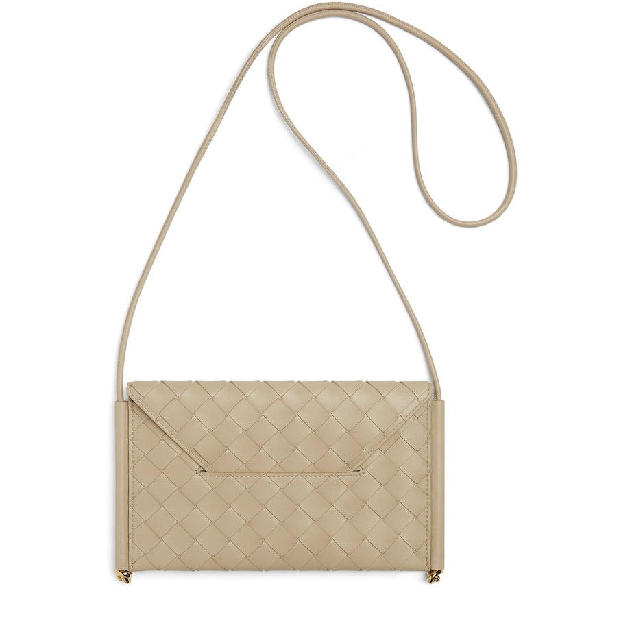 Neutral Calfskin Solstice Phone Pouch