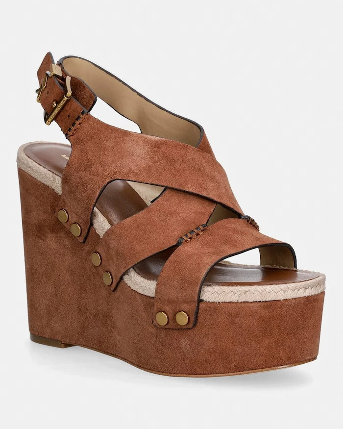 MICHAEL Michael Kors Raven Wedge Sandal Süet Sandalet