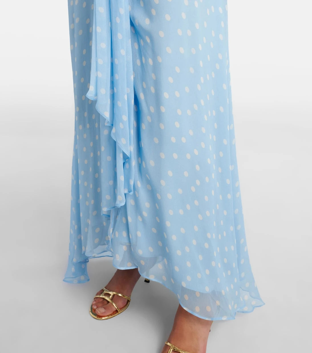 Rixo - Meera polka-dot shirred gown