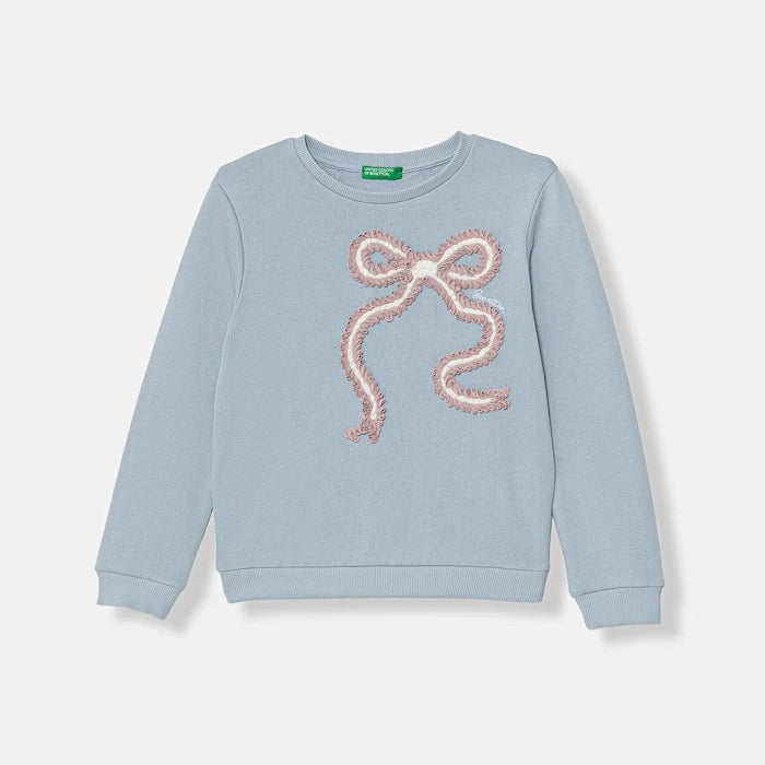 United Colors of Benetton çocuk pamuklu sweatshirt